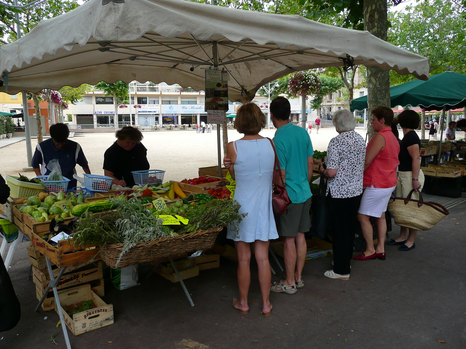รูปถ่าย ฝรั่งเศส(France) วังซ์(Vence) จัตุรัสกร็องฌาร์แด็ง(Place du Grand Jardin) 2007-07 11