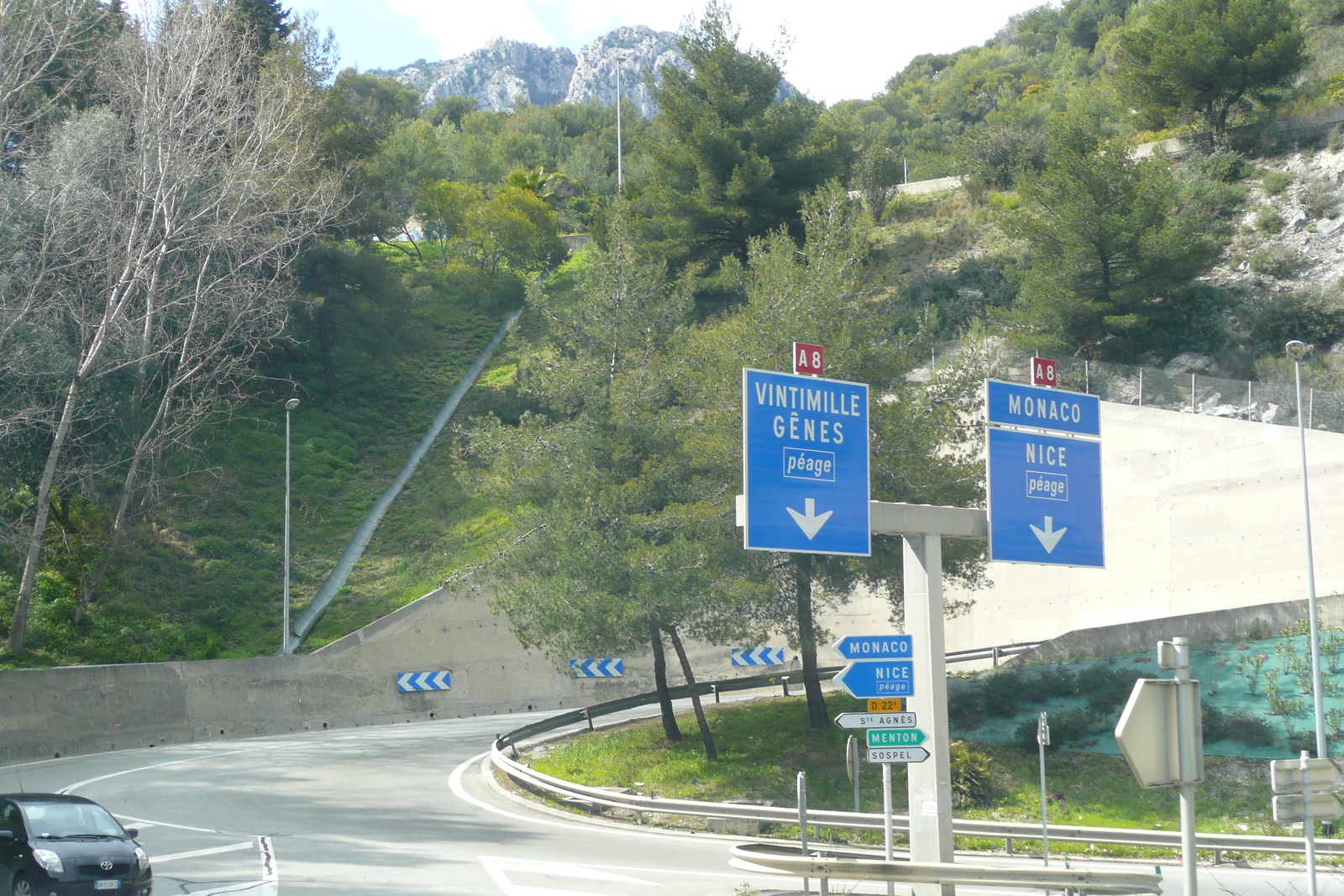 รูปถ่าย ฝรั่งเศส(France) เฟรนช์ริวิเอรา(French Riviera) ถนนจากนีซไปม็องตง(Nice to Menton road) 2008-03 89