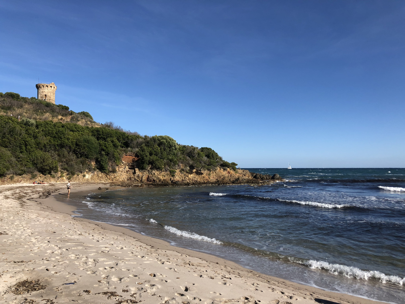 รูปถ่าย ฝรั่งเศส(France) คอร์สิคา(Corsica) โฟเตอา(Fautea) หาดหอคอยเจนัว(Plage de la Tour Genoise) 2018-09 1
