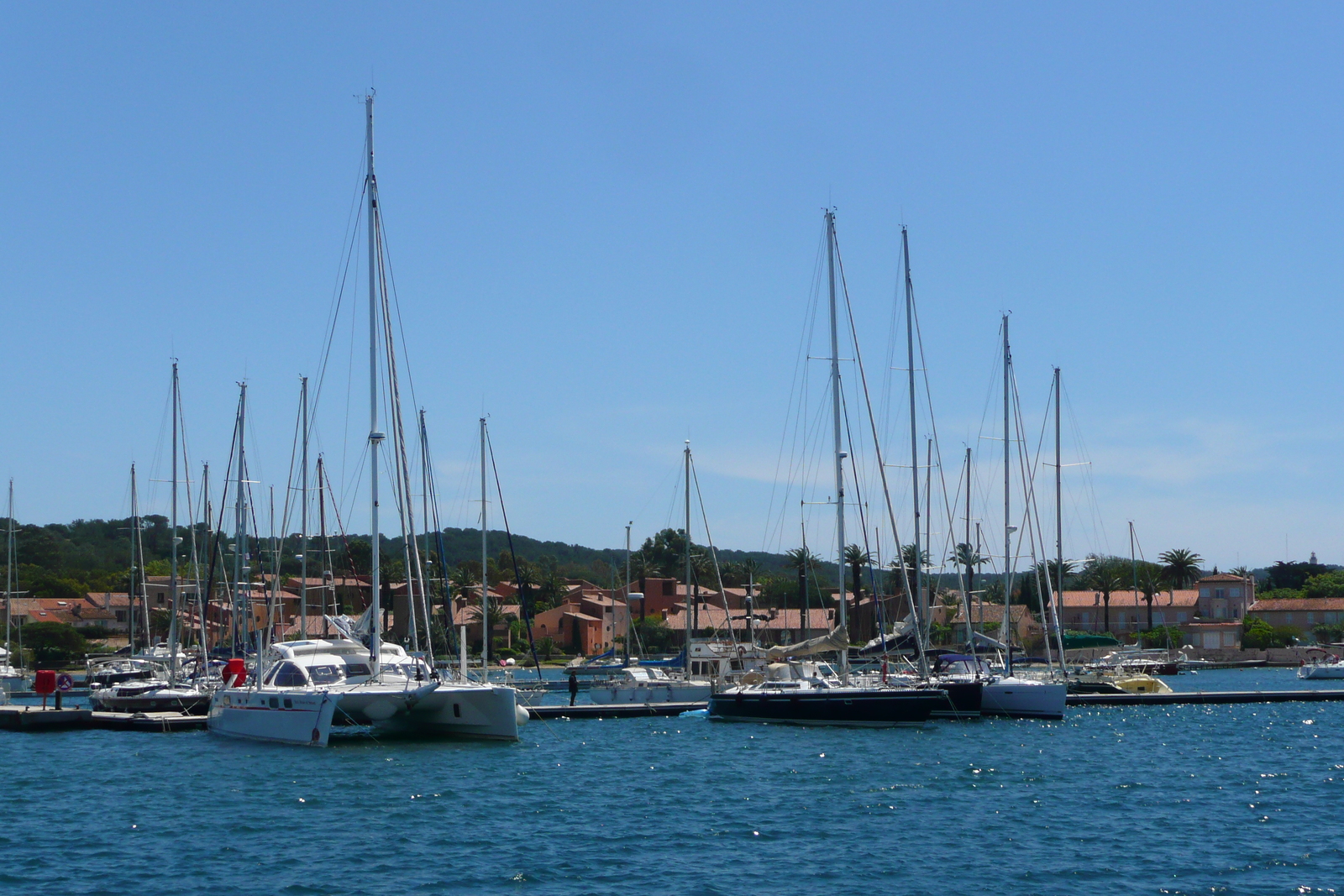 รูปถ่าย ฝรั่งเศส(France) เกาะปอร์เกอรอล(Porquerolles Island) ท่าเรือปอร์เกอรอล(Porquerolles harbour) 2008-05 22
