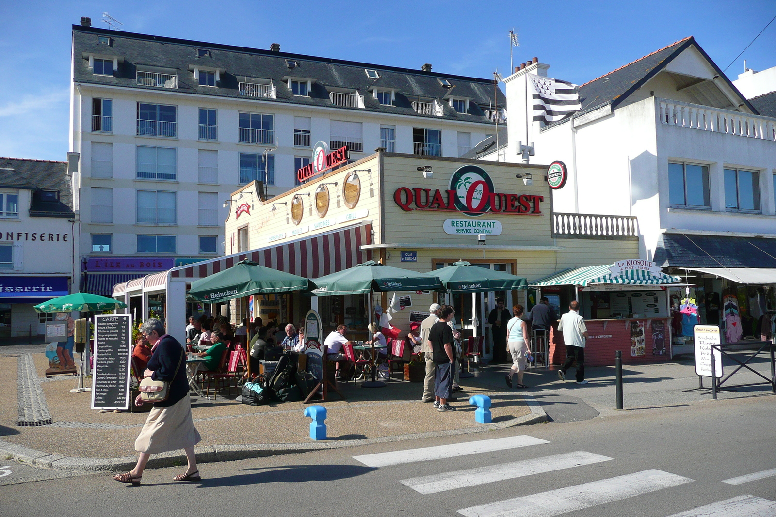 รูปถ่าย ฝรั่งเศส(France) คาบสมุทรกีเบอรง(Quiberon peninsula) กีเบอรง(Quiberon) 2008-07 18