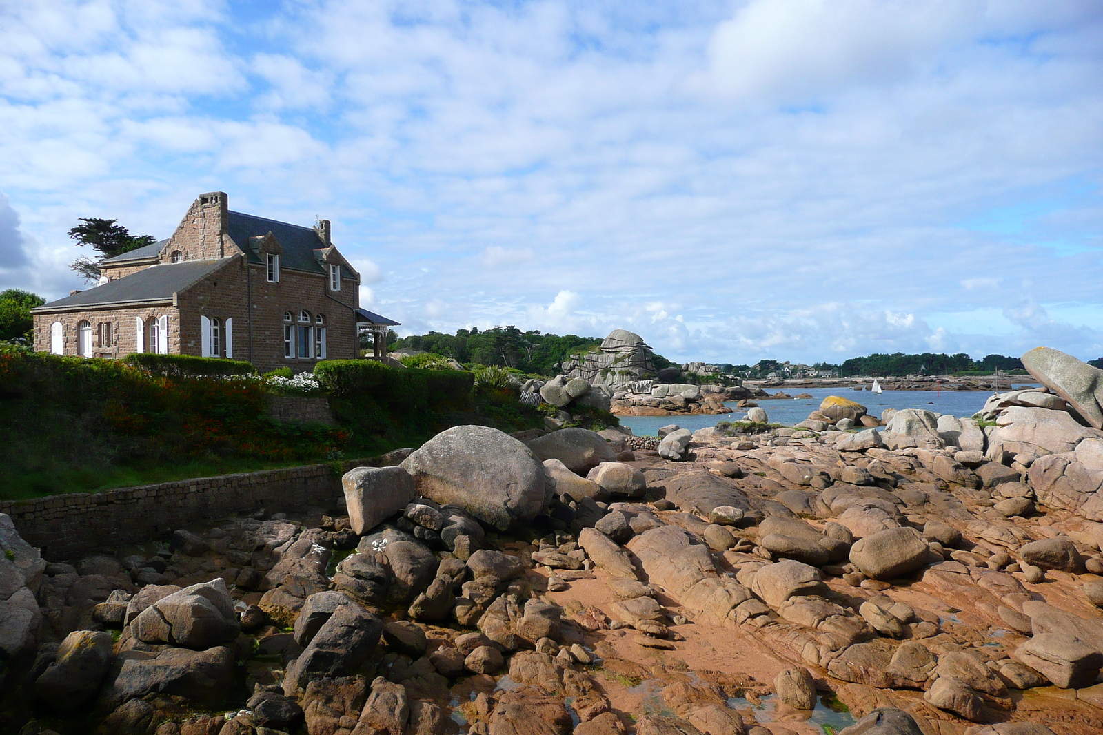 รูปถ่าย ฝรั่งเศส(France) แปร์รอส-กีแรก(Perros Guirec) หิน  แกรนิตชมพู (Cote de granite rose) 2007-08 69