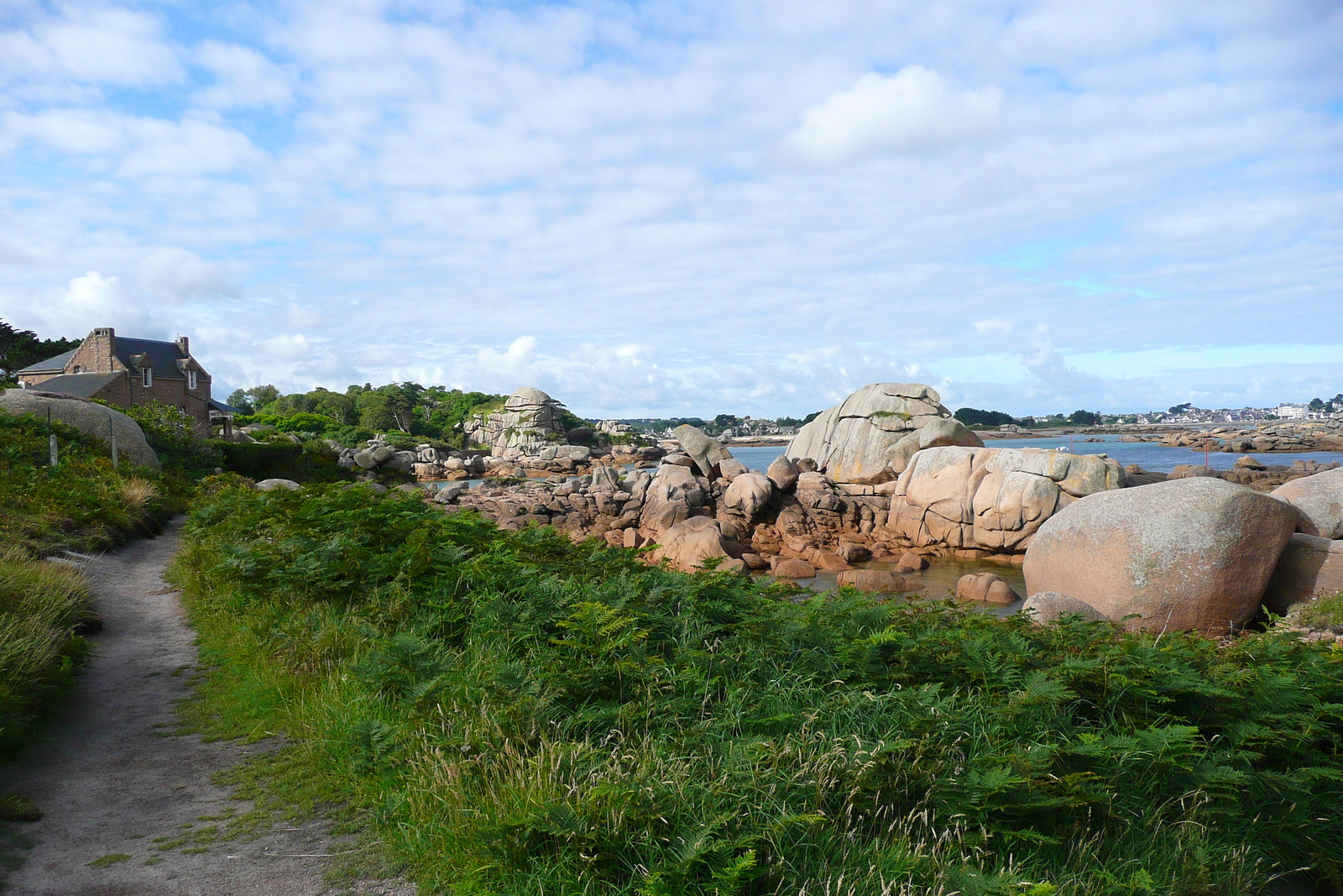 รูปถ่าย ฝรั่งเศส(France) แปร์รอส-กีแรก(Perros Guirec) หิน  แกรนิตชมพู (Cote de granite rose) 2007-08 57