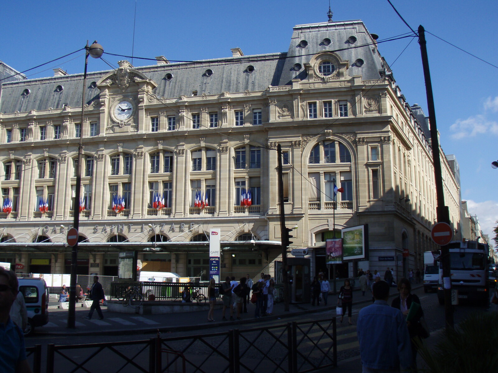 รูปถ่าย ฝรั่งเศส(France) ปารีส(Paris) สถานีรถไฟแซ็ง-ลาซาร์(Gare St Lazare) 2007-07 28