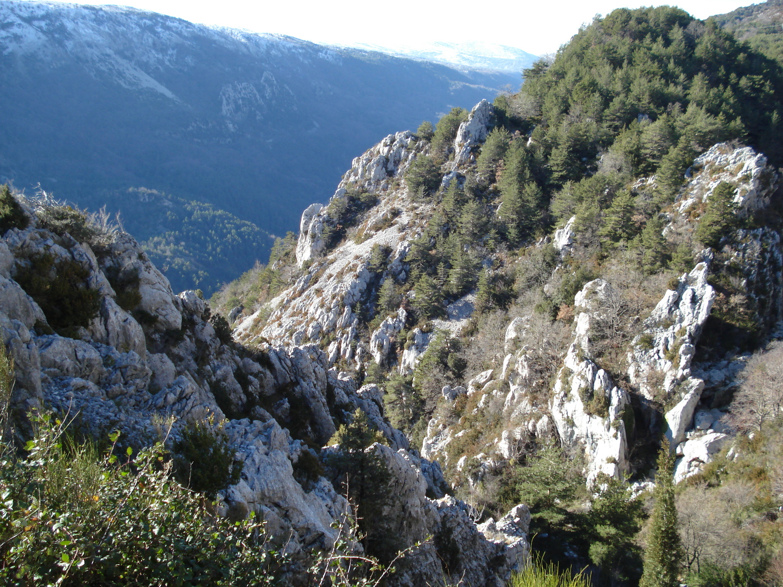 รูปถ่าย ฝรั่งเศส(France) ถนนจากกูร์เซกูลไปเกรโอลีแยร์-เล-เนจ(Coursegoule to Greolieres les neiges road) 2007-01 101