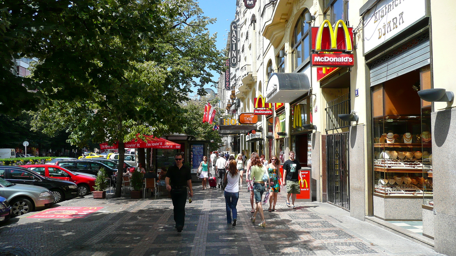รูปถ่าย สาธารณรัฐเช็ก(Czech Republic) ปราก(Prague) จัตุรัสเวนเซสลาส(Vaclavske namesti) 2007-07 53