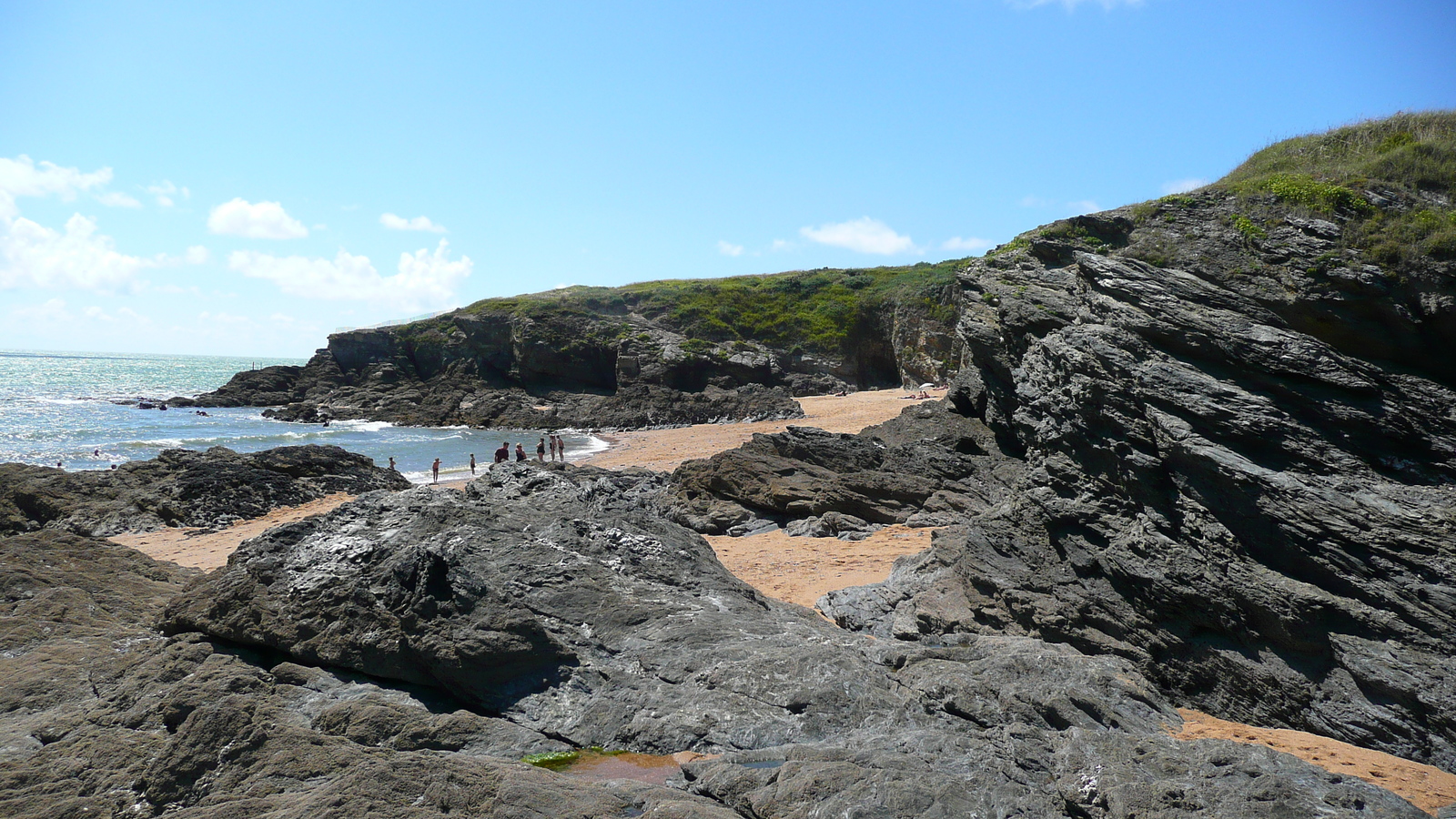 รูปถ่าย ฝรั่งเศส(France) ปอร์นิค(Pornic) หาดเลตัง(Plage de l'etang) 2007-07 14