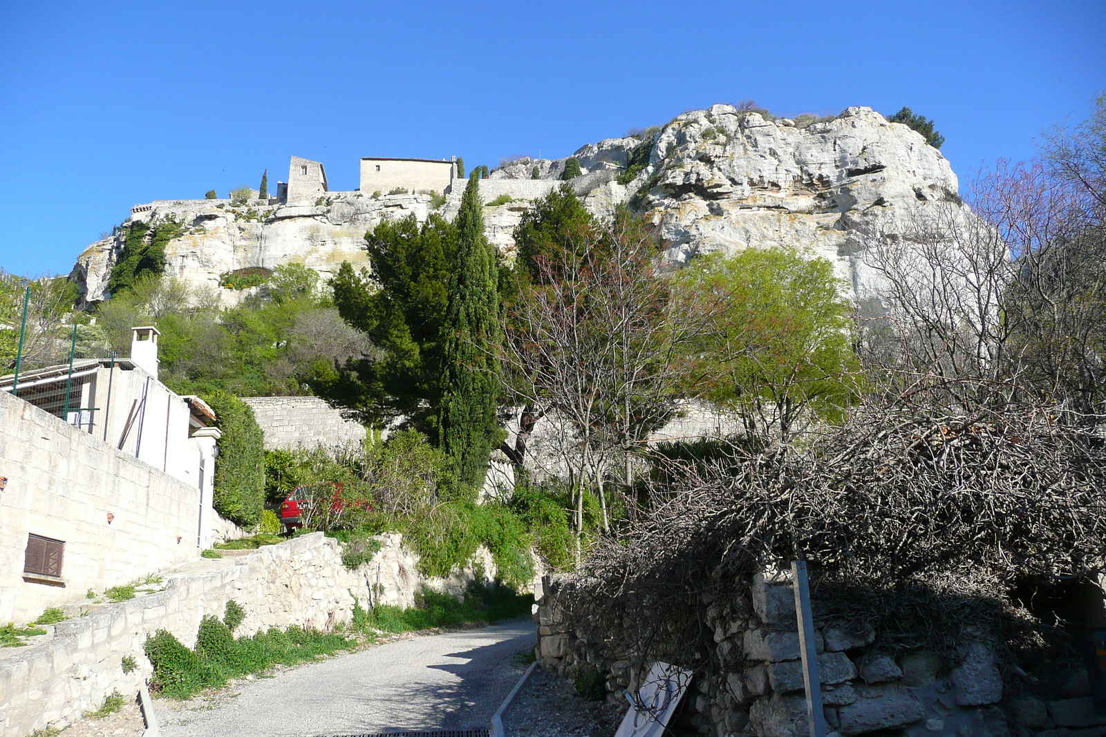 รูปถ่าย ฝรั่งเศส(France) เลส์โบเดอโพรว็องซ์(Baux de Provence) หมู่บ้านโบเดอโพรว็องส์(Baux de Provence Village) 2008-04 8
