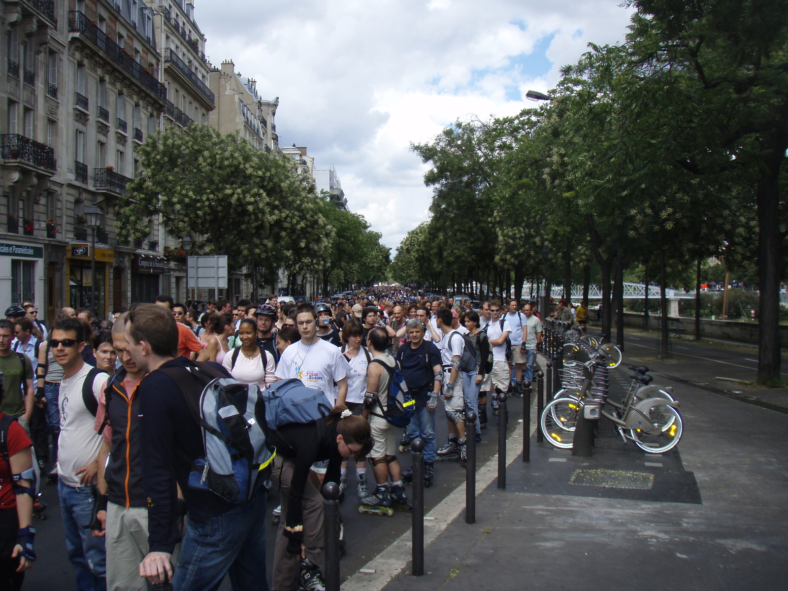 รูปถ่าย ฝรั่งเศส(France) ปารีส(Paris) เล่นสเก็ตในปารีส(Randonnee Roller et Coquillages) 2007-07 142
