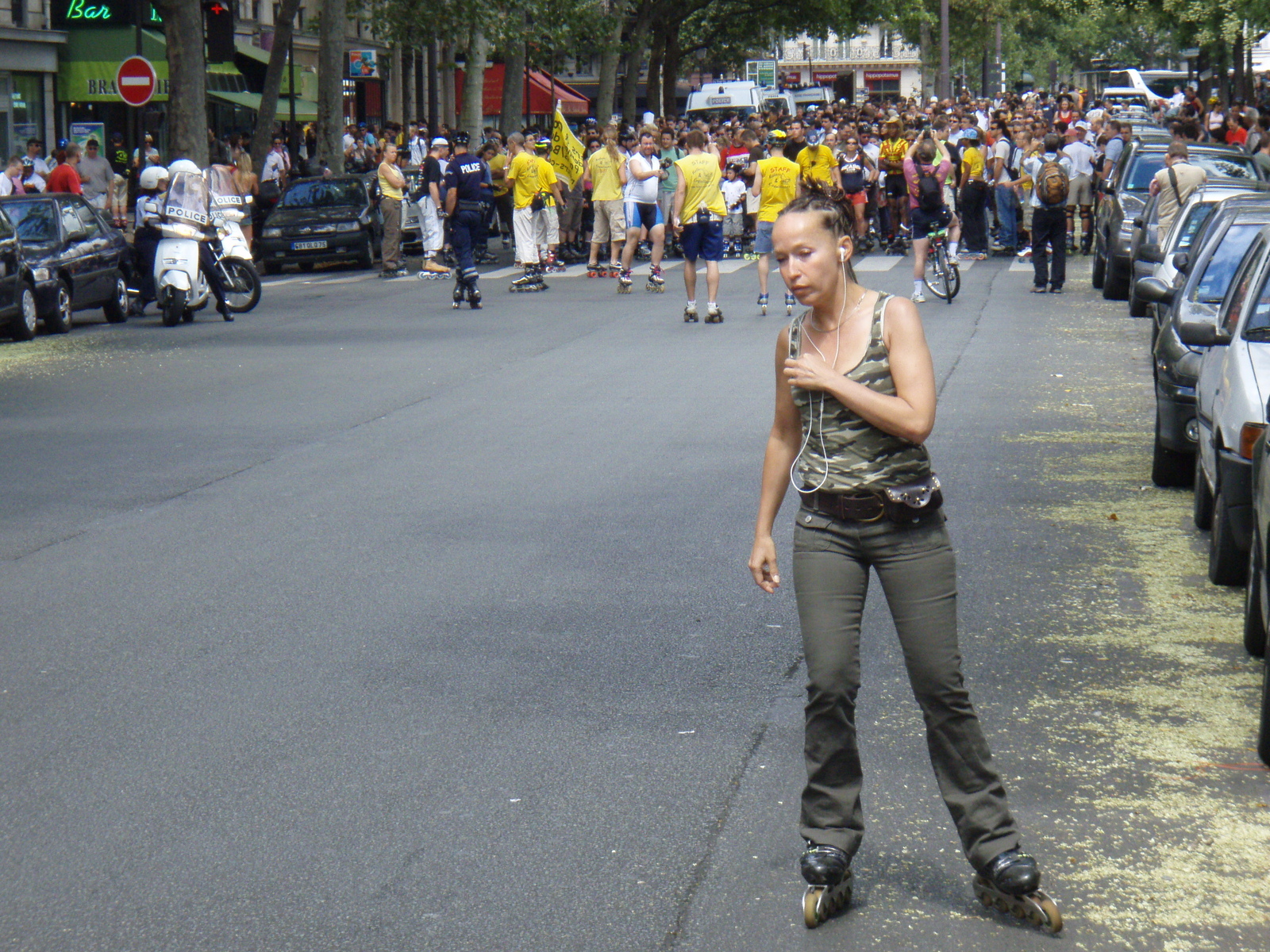 รูปถ่าย ฝรั่งเศส(France) ปารีส(Paris) เล่นสเก็ตในปารีส(Randonnee Roller et Coquillages) 2007-07 22