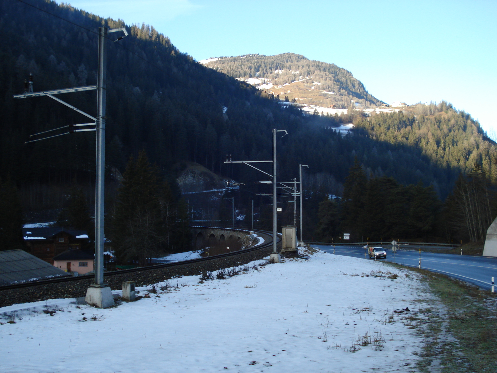 รูปถ่าย สวิสเซอร์แลนด์(Switzerland) ถนนจากคูร์ไปเซนต์มอริตซ์(Chur to St Moritz Road) 2007-01 98