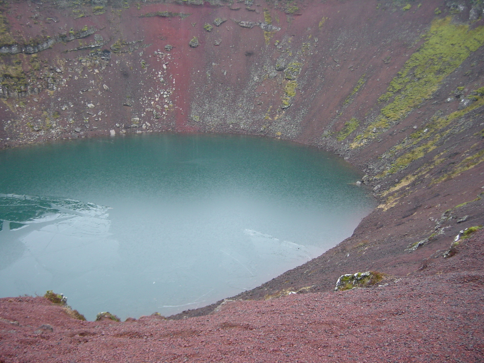 รูปถ่าย ไอซ์แลนด์(Iceland) ปล่องภูเขาไฟเคริด(Kerid) 2003-03 3