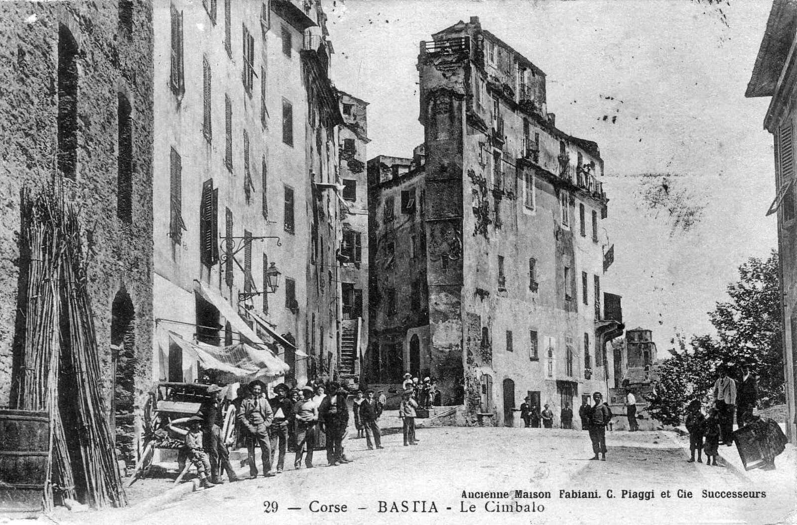 รูปถ่าย ฝรั่งเศส(France) คอร์สิคา(Corsica) โปสการ์ดเก่า(Old Postcards) บาสเทีย(Bastia) 1900-01 137