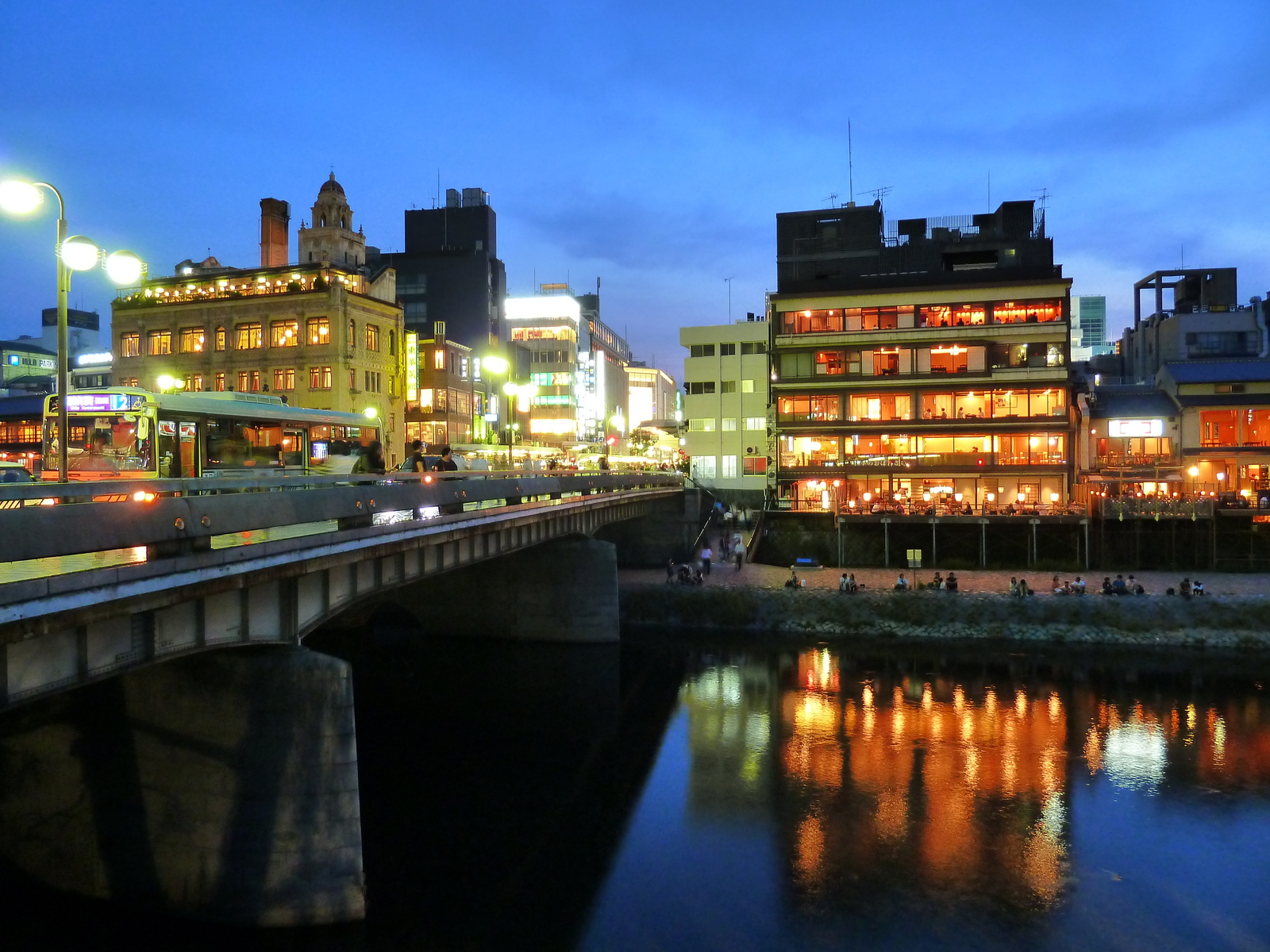 รูปถ่าย ญี่ปุ่น(Japan) เกียวโต(Kyoto) แม่น้ำคาโมะ(Kamo River) 2010-06 28