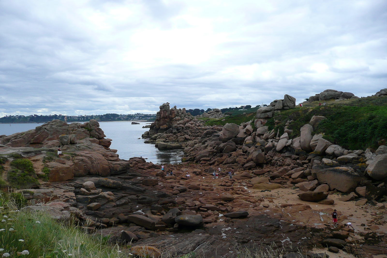 รูปถ่าย ฝรั่งเศส(France) แปร์รอส-กีแรก(Perros Guirec) หิน  แกรนิตชมพู (Cote de granite rose) 2007-08 11