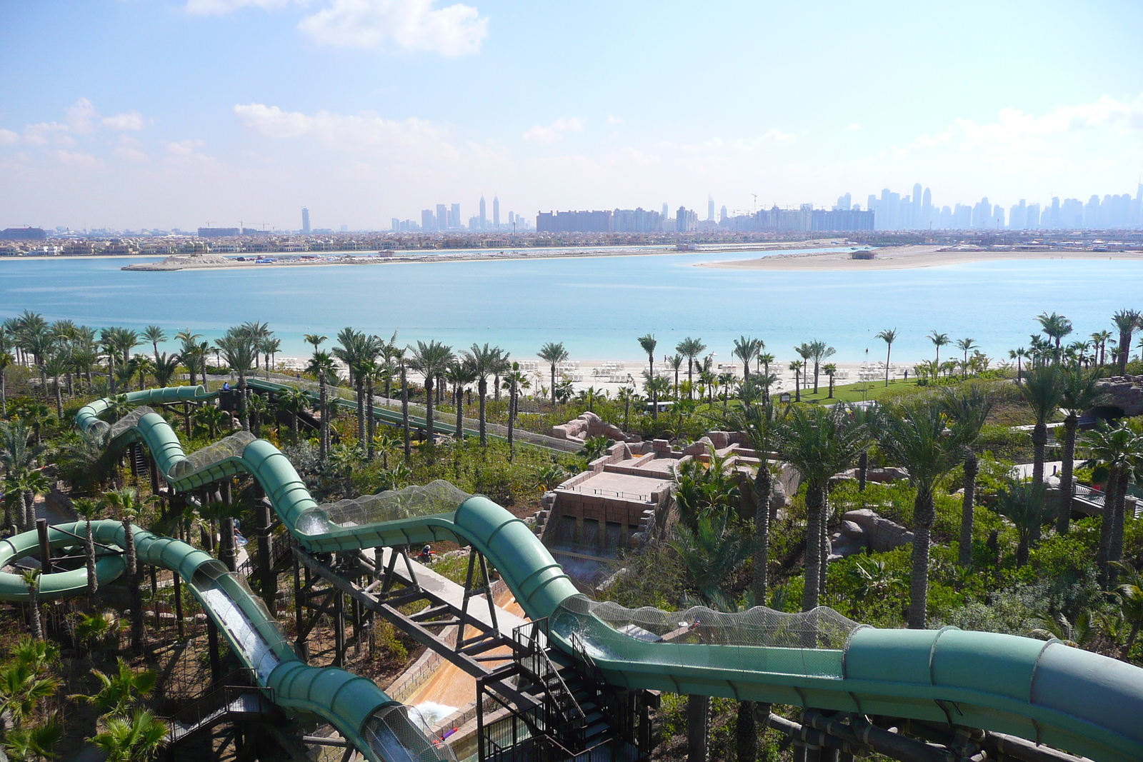 รูปถ่าย สหรัฐอาหรับเอมิเรตส์(United Arab Emirates) ดูไบ(Dubai) สวนน้ำอควาเวนเจอร์ ดูไบ(Dubai Aquaventure) 2009-01 31