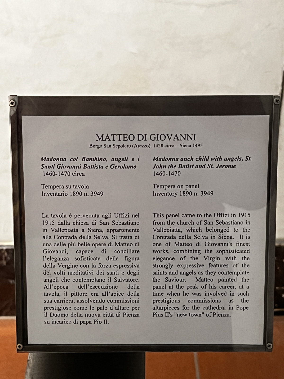 รูปถ่าย อิตาลี(Italy) ฟลอเรนซ์(Florence) พิพิธภัณฑ์อุฟฟีซี(Uffizi Museum) 2022-05 134