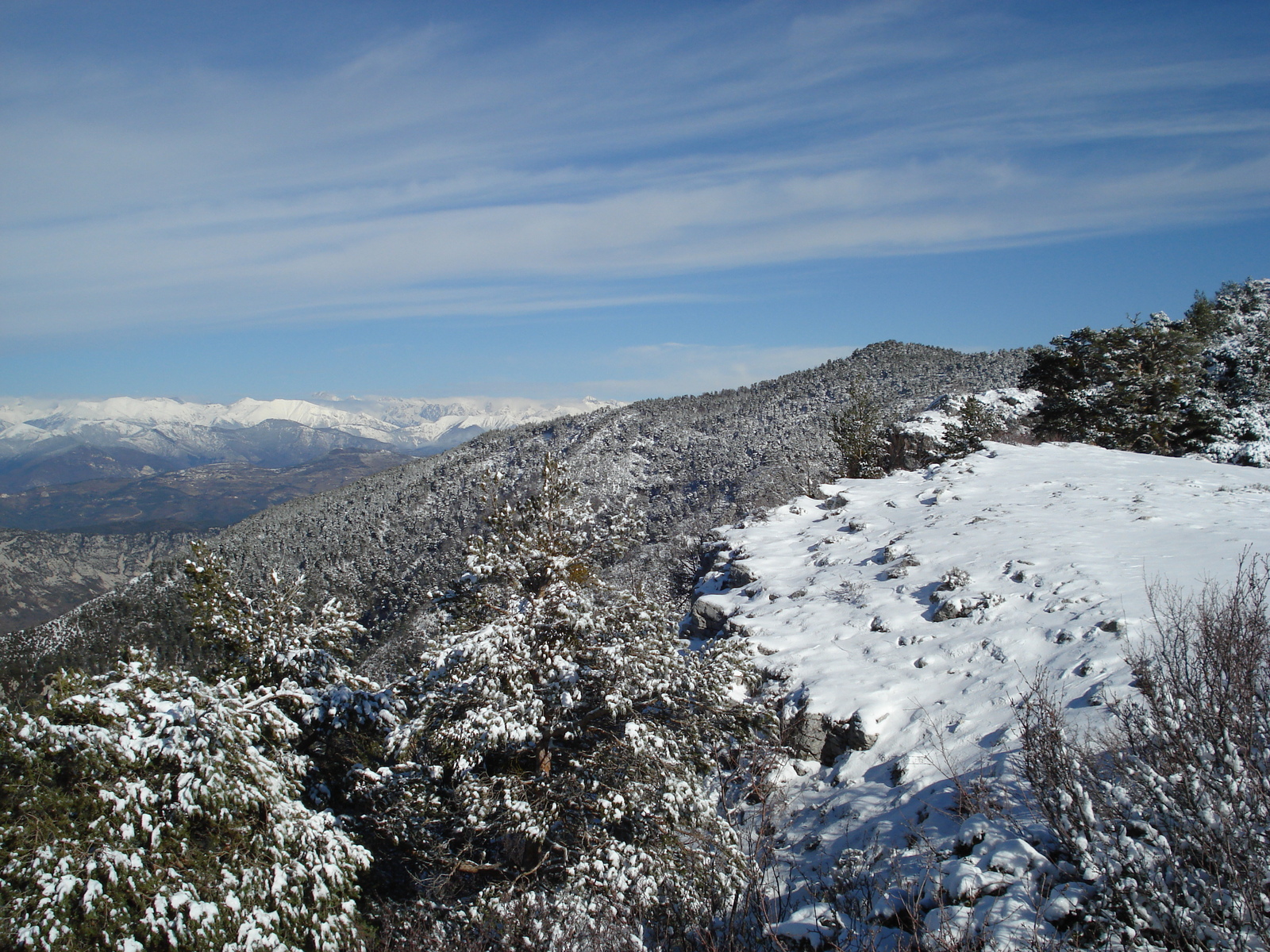 รูปถ่าย ฝรั่งเศส(France) ถนนจากกูร์เซกูลไปเกรโอลีแยร์-เล-เนจ(Coursegoule to Greolieres les neiges road) 2007-01 50