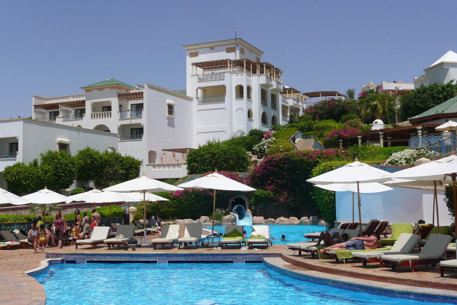 รูปถ่าย อียิปต์(Egypt) ชาร์มเอลชีค(Sharm el Sheikh) โรงแรมไฮแอต(Hyatt Hotel) สระว่ายน้ำไฮแอต ชาร์มเอลชีค(Hyatt Sharm el Sheikh Pool) 2008-06 4