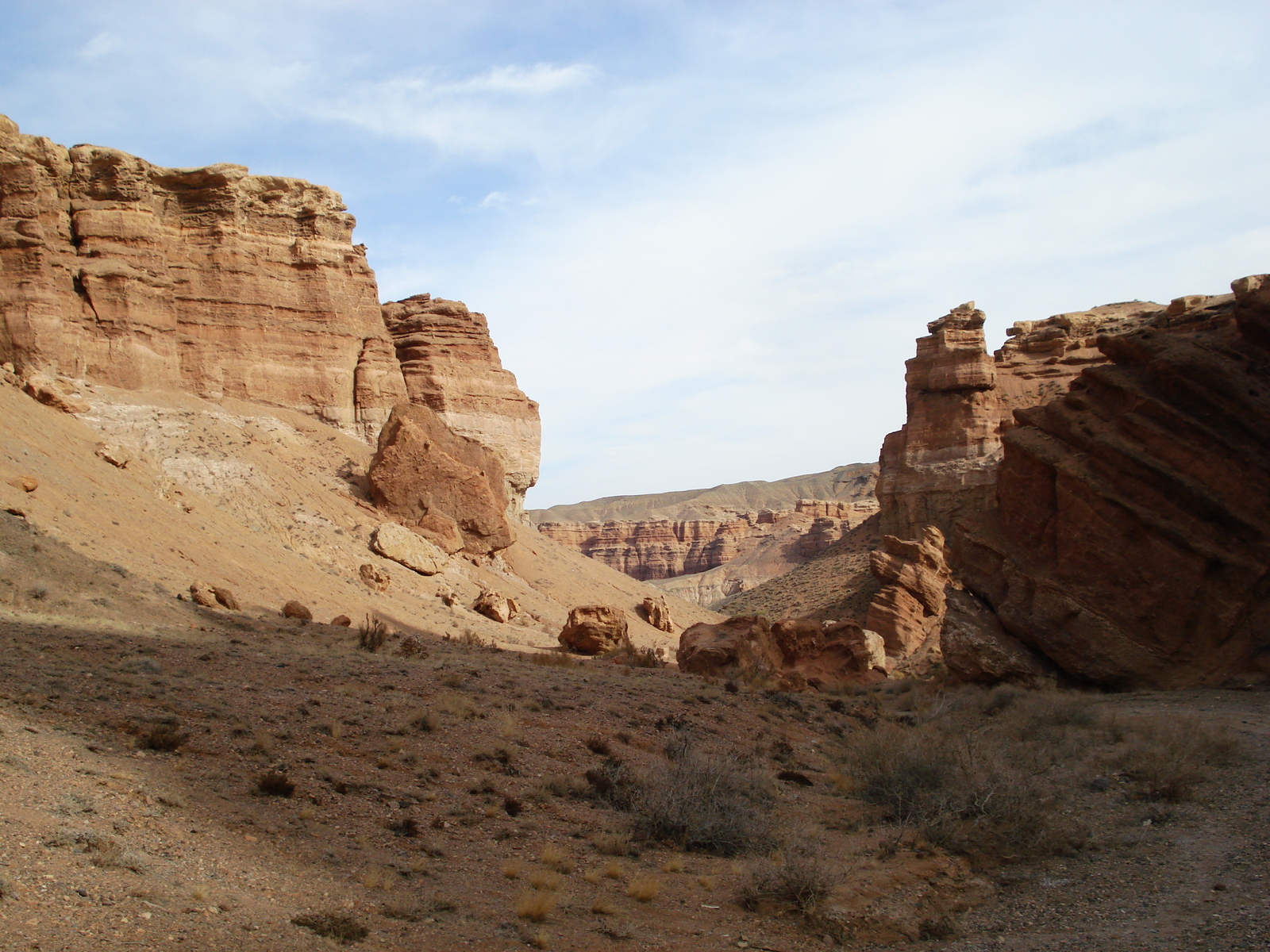 รูปถ่าย คาซัคสถาน(Kazakhstan) หุบผาชารึน(Charyn Canyon) 2007-03 156