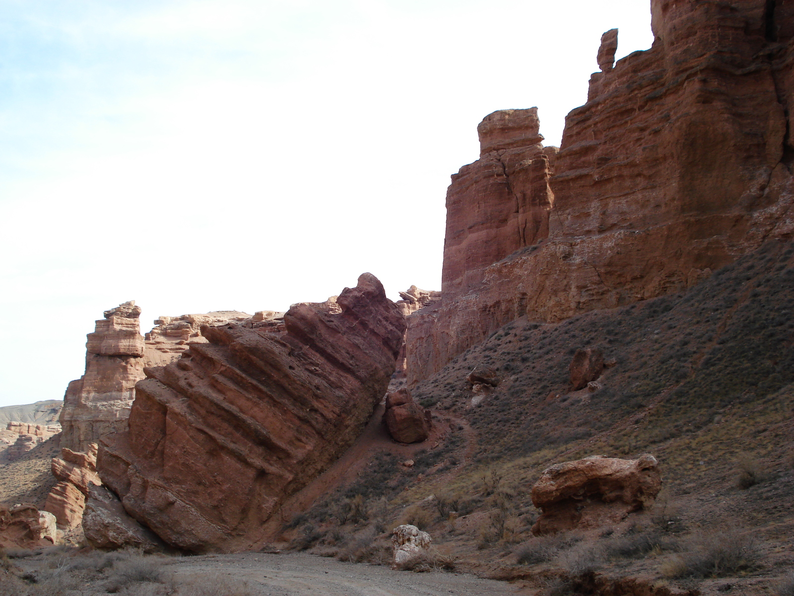รูปถ่าย คาซัคสถาน(Kazakhstan) หุบผาชารึน(Charyn Canyon) 2007-03 118