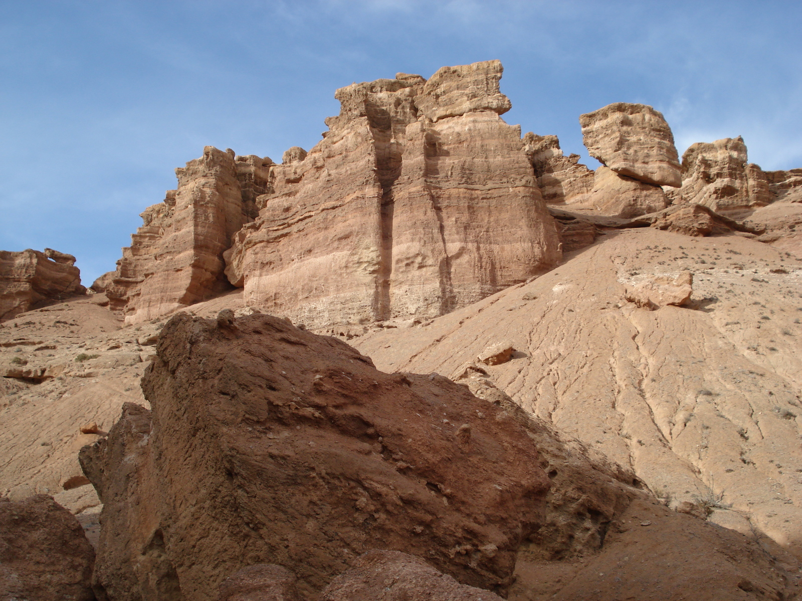 รูปถ่าย คาซัคสถาน(Kazakhstan) หุบผาชารึน(Charyn Canyon) 2007-03 86