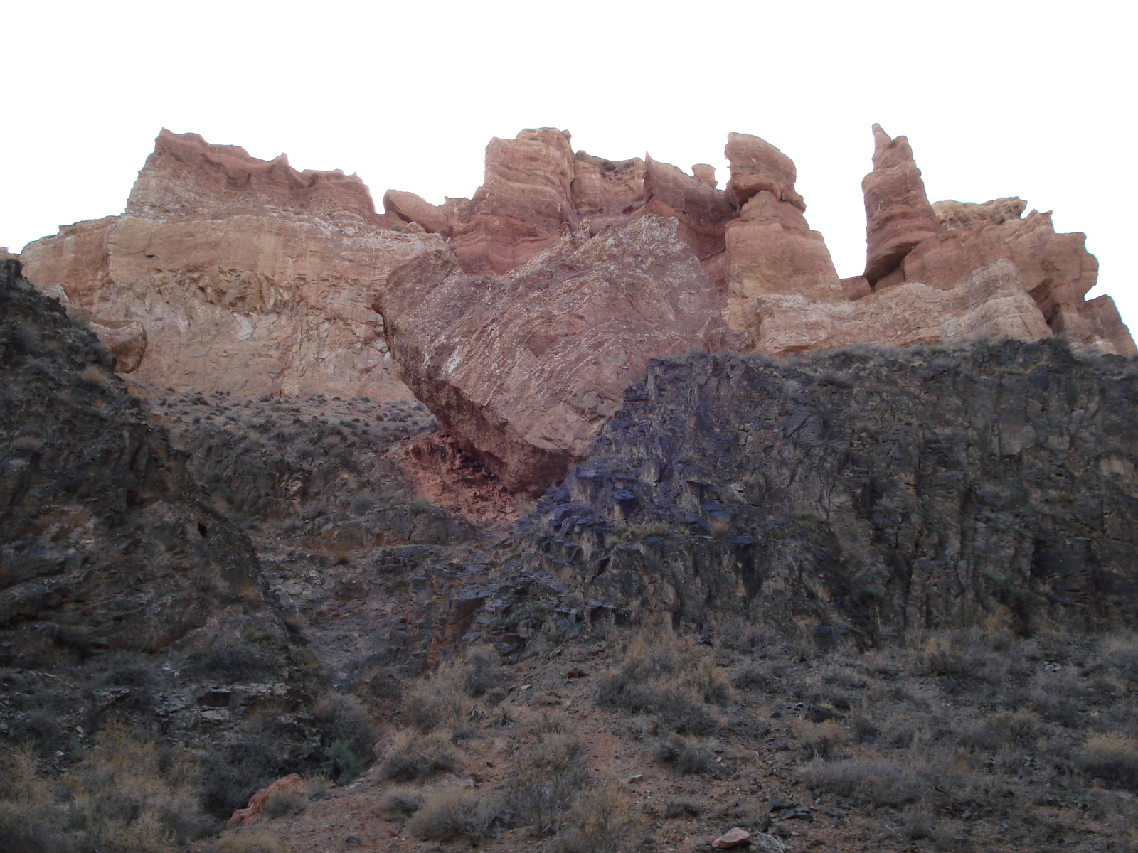 รูปถ่าย คาซัคสถาน(Kazakhstan) หุบผาชารึน(Charyn Canyon) 2007-03 206