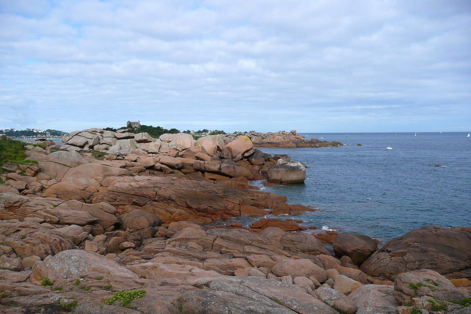 รูปถ่าย ฝรั่งเศส(France) แปร์รอส-กีแรก(Perros Guirec) หิน  แกรนิตชมพู (Cote de granite rose) 2007-08 4