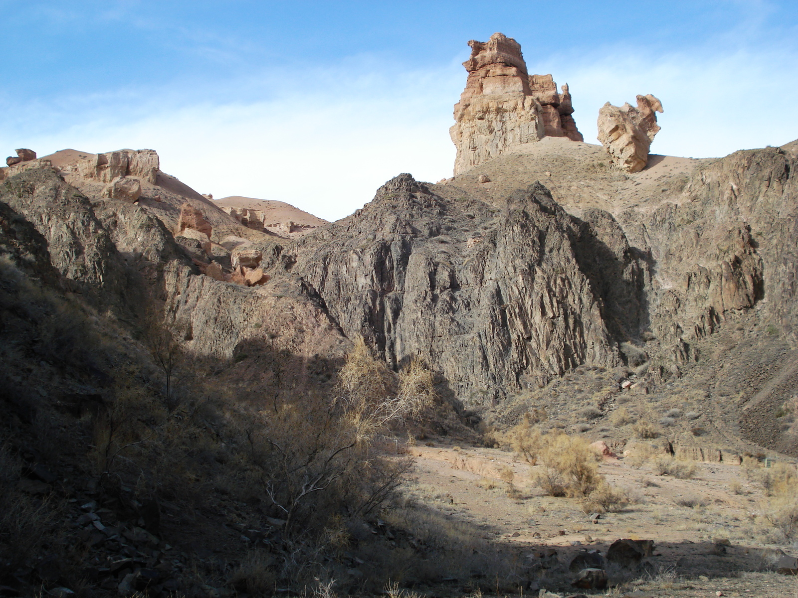 รูปถ่าย คาซัคสถาน(Kazakhstan) หุบผาชารึน(Charyn Canyon) 2007-03 240