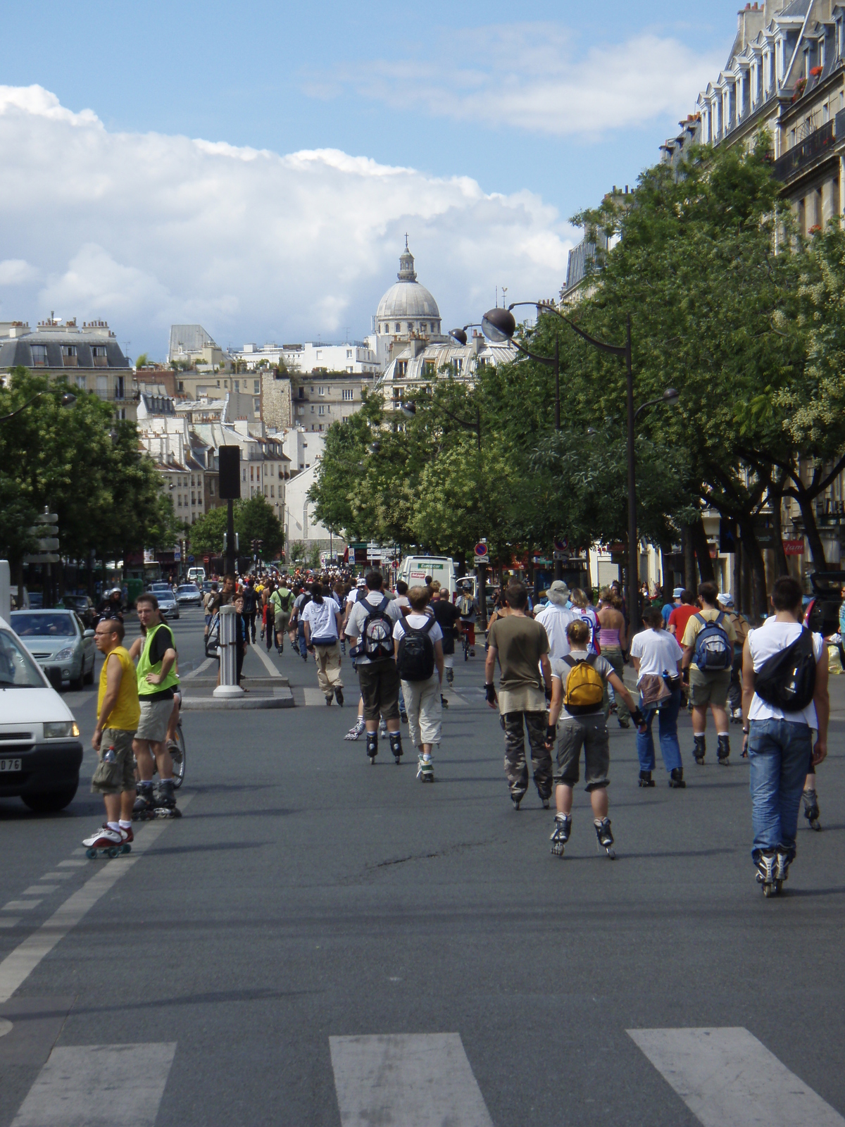 รูปถ่าย ฝรั่งเศส(France) ปารีส(Paris) เล่นสเก็ตในปารีส(Randonnee Roller et Coquillages) 2007-07 93