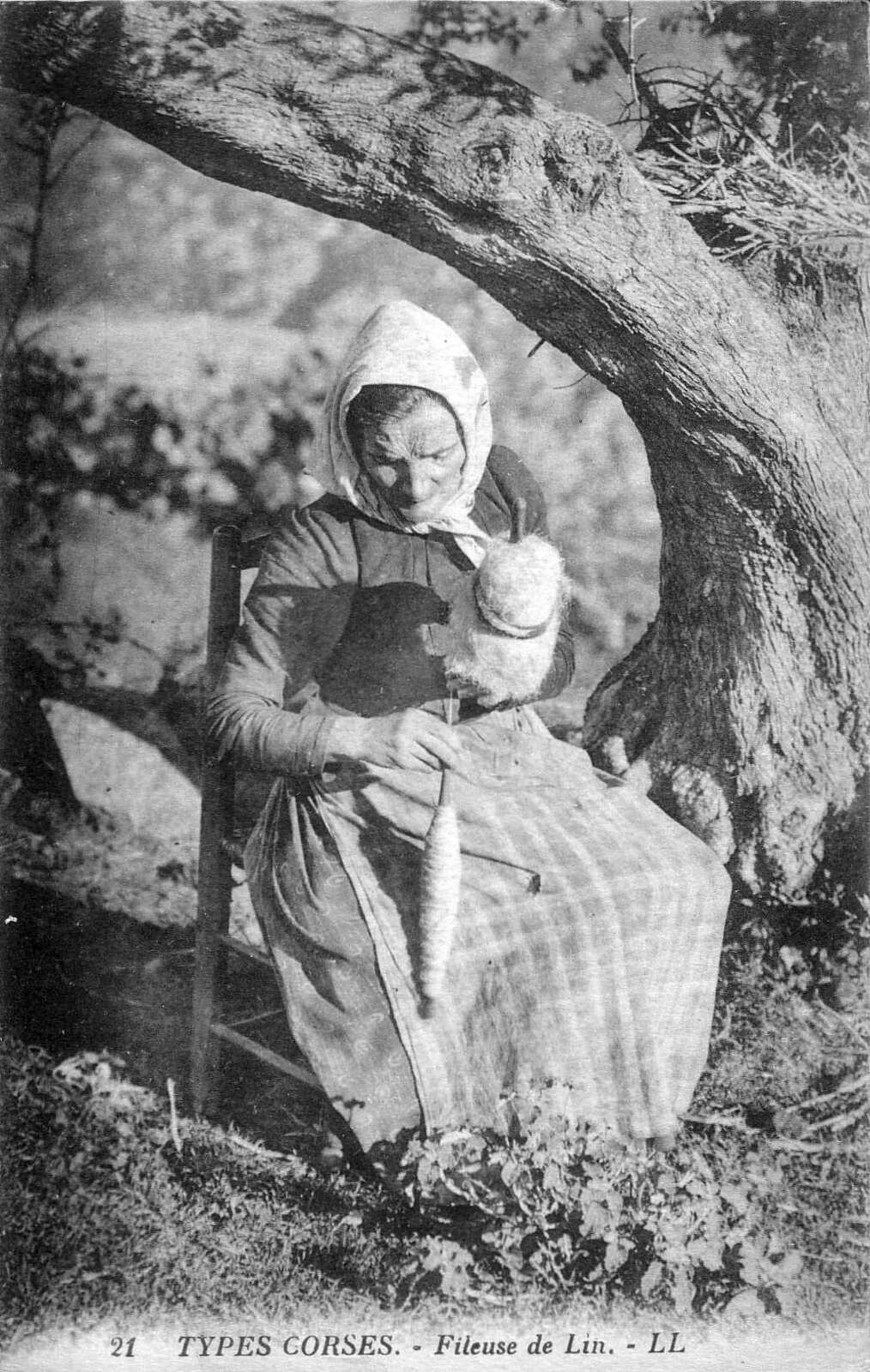 รูปถ่าย ฝรั่งเศส(France) คอร์สิคา(Corsica) โปสการ์ดเก่า(Old Postcards) 1900-01 299