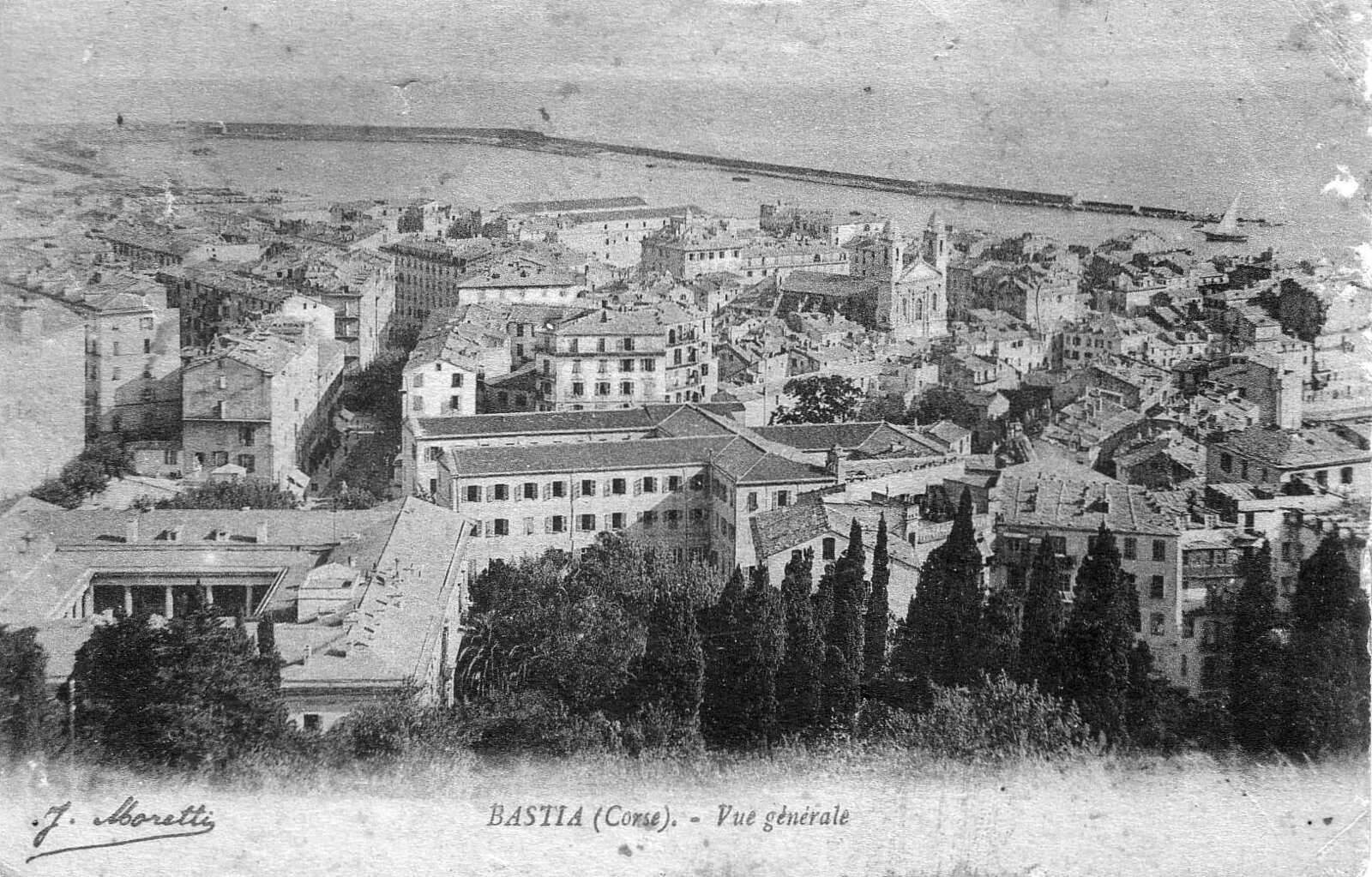 รูปถ่าย ฝรั่งเศส(France) คอร์สิคา(Corsica) โปสการ์ดเก่า(Old Postcards) บาสเทีย(Bastia) 1900-01 114