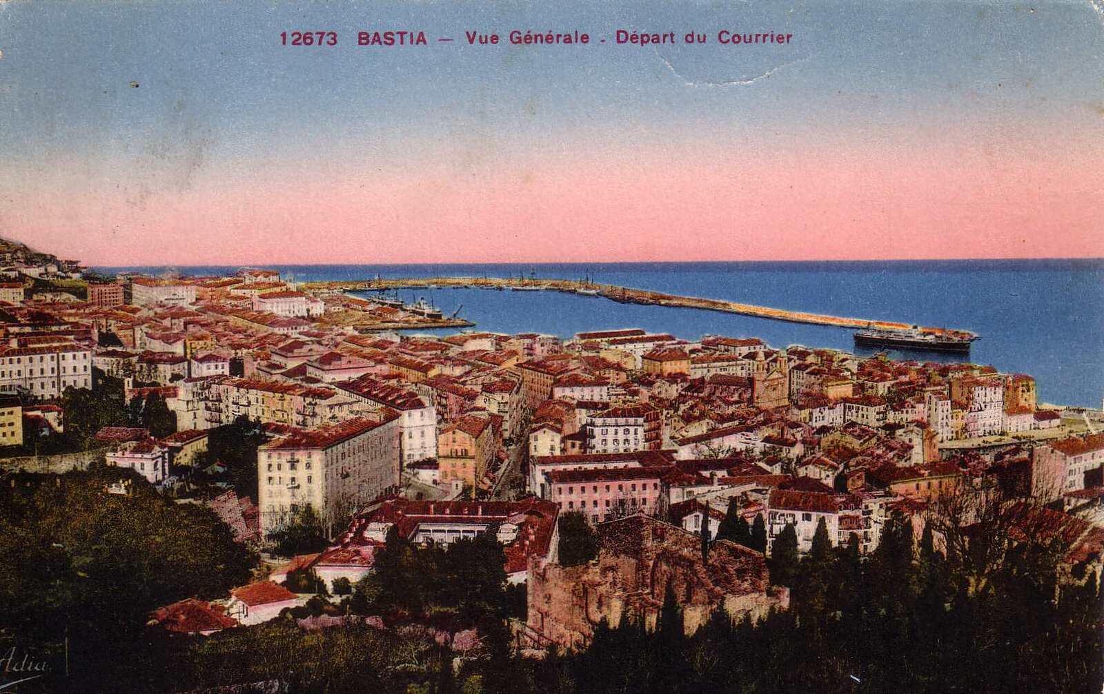รูปถ่าย ฝรั่งเศส(France) คอร์สิคา(Corsica) โปสการ์ดเก่า(Old Postcards) บาสเทีย(Bastia) 1900-01 71
