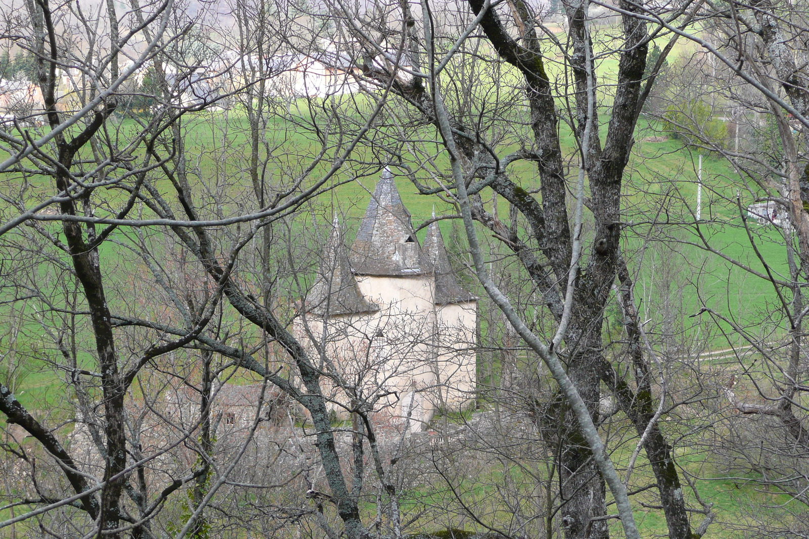 รูปถ่าย ฝรั่งเศส(France) เทือกเขาเซแวน(Cevennes Mountains) ถนนจากโกกูแรสไปฟลอรัก(Cocures to Florac road) 2008-04 23