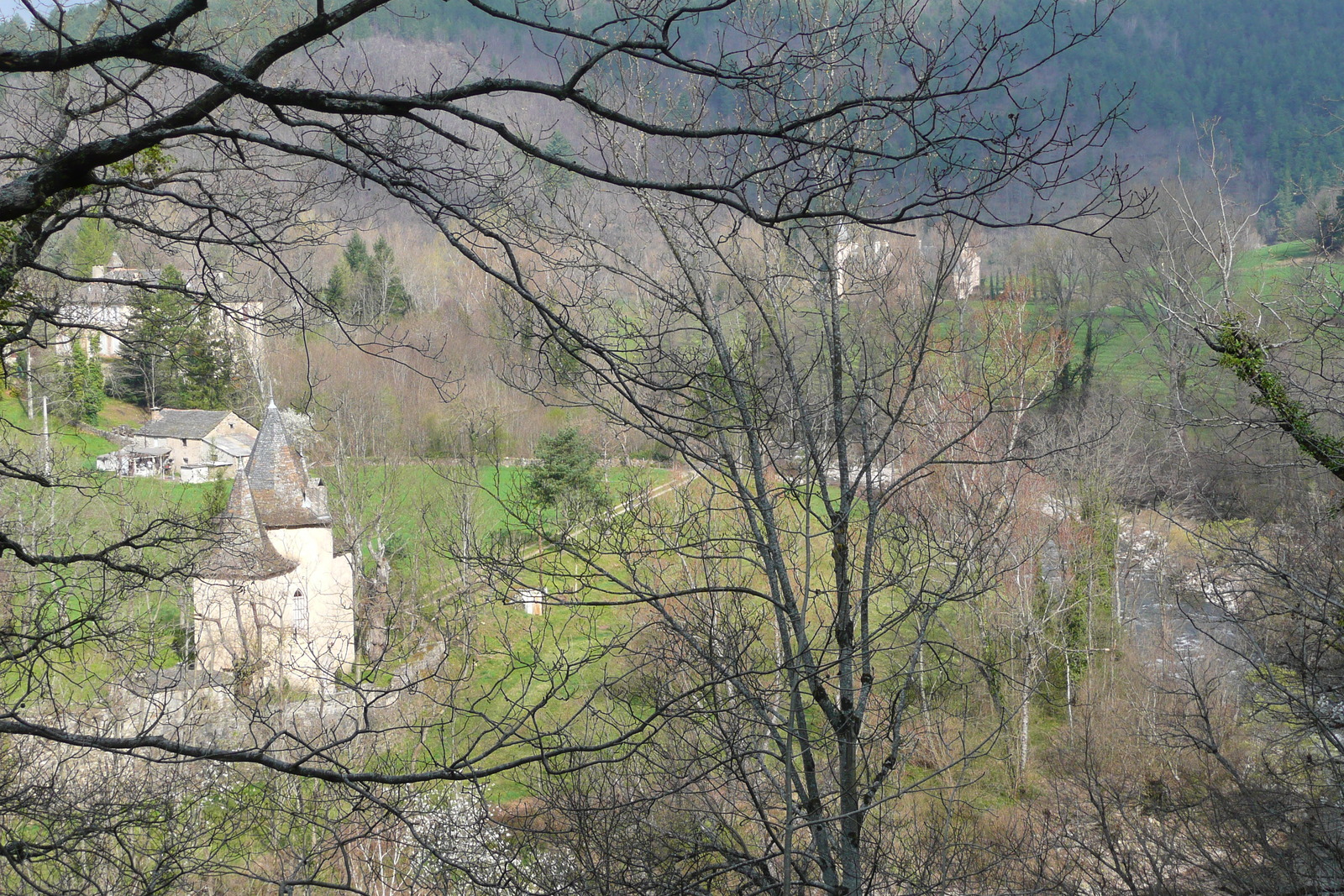 รูปถ่าย ฝรั่งเศส(France) เทือกเขาเซแวน(Cevennes Mountains) ถนนจากโกกูแรสไปฟลอรัก(Cocures to Florac road) 2008-04 31