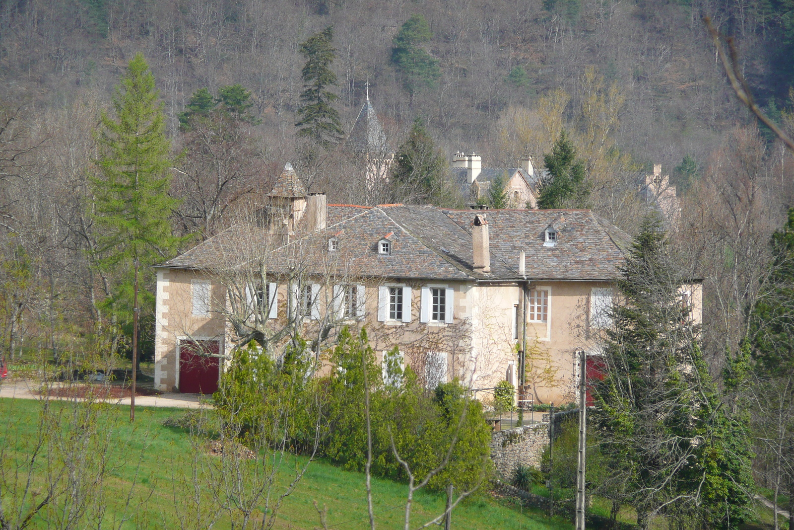 รูปถ่าย ฝรั่งเศส(France) เทือกเขาเซแวน(Cevennes Mountains) ถนนจากโกกูแรสไปฟลอรัก(Cocures to Florac road) 2008-04 34