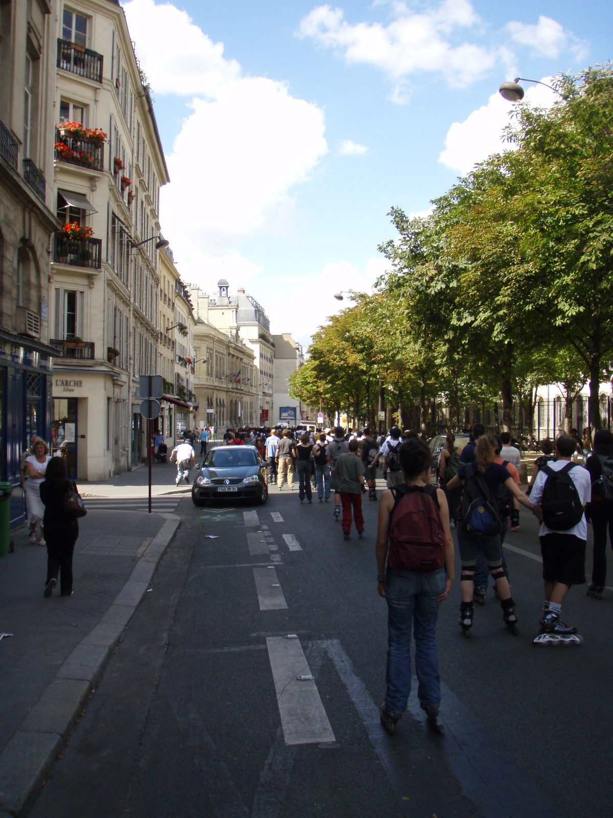 รูปถ่าย ฝรั่งเศส(France) ปารีส(Paris) เล่นสเก็ตในปารีส(Randonnee Roller et Coquillages) 2007-07 103