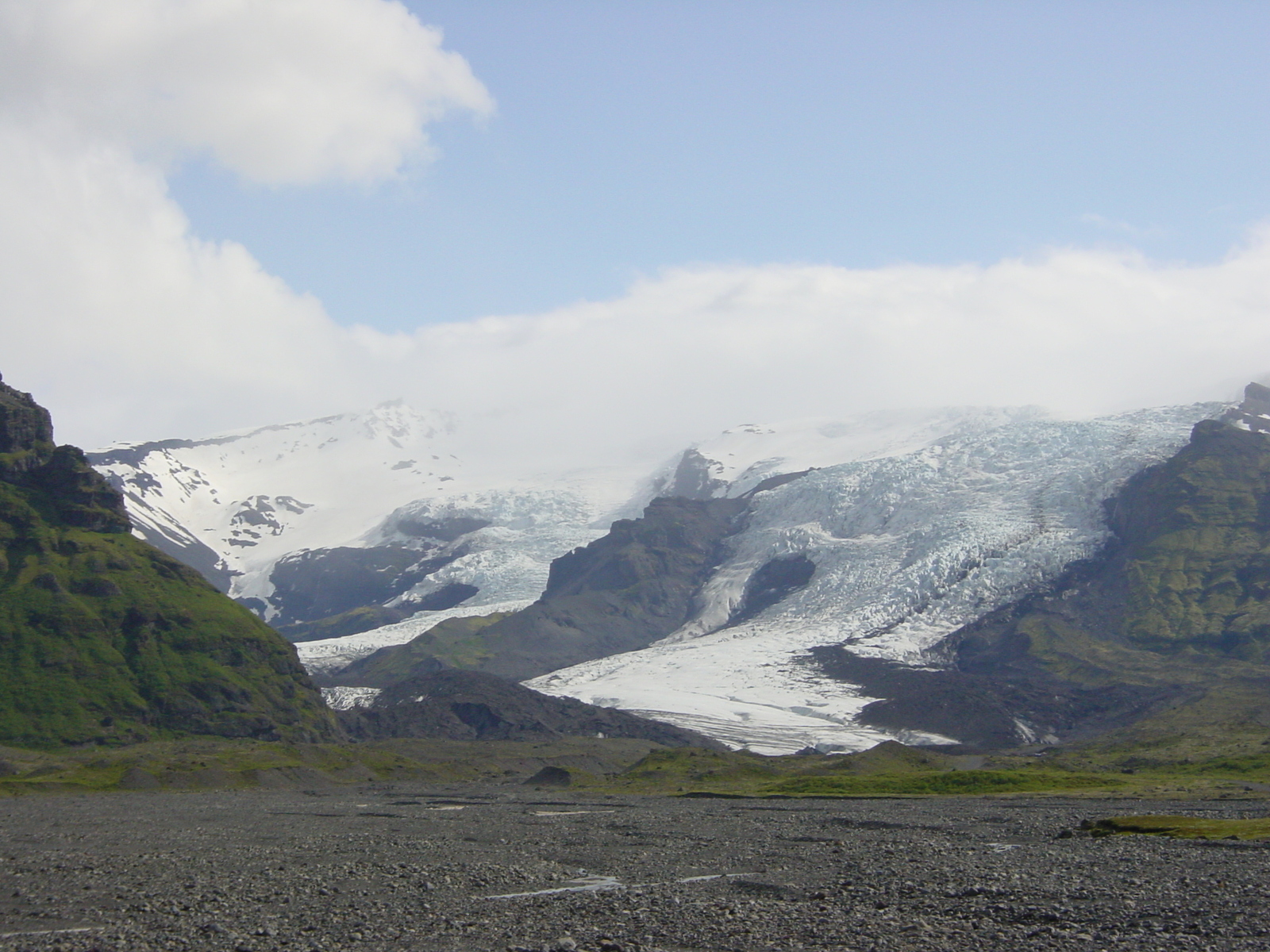 รูปถ่าย ไอซ์แลนด์(Iceland) สกาตาเฟลส์โจกูล(Skaftafellsjokull) 2003-06 14