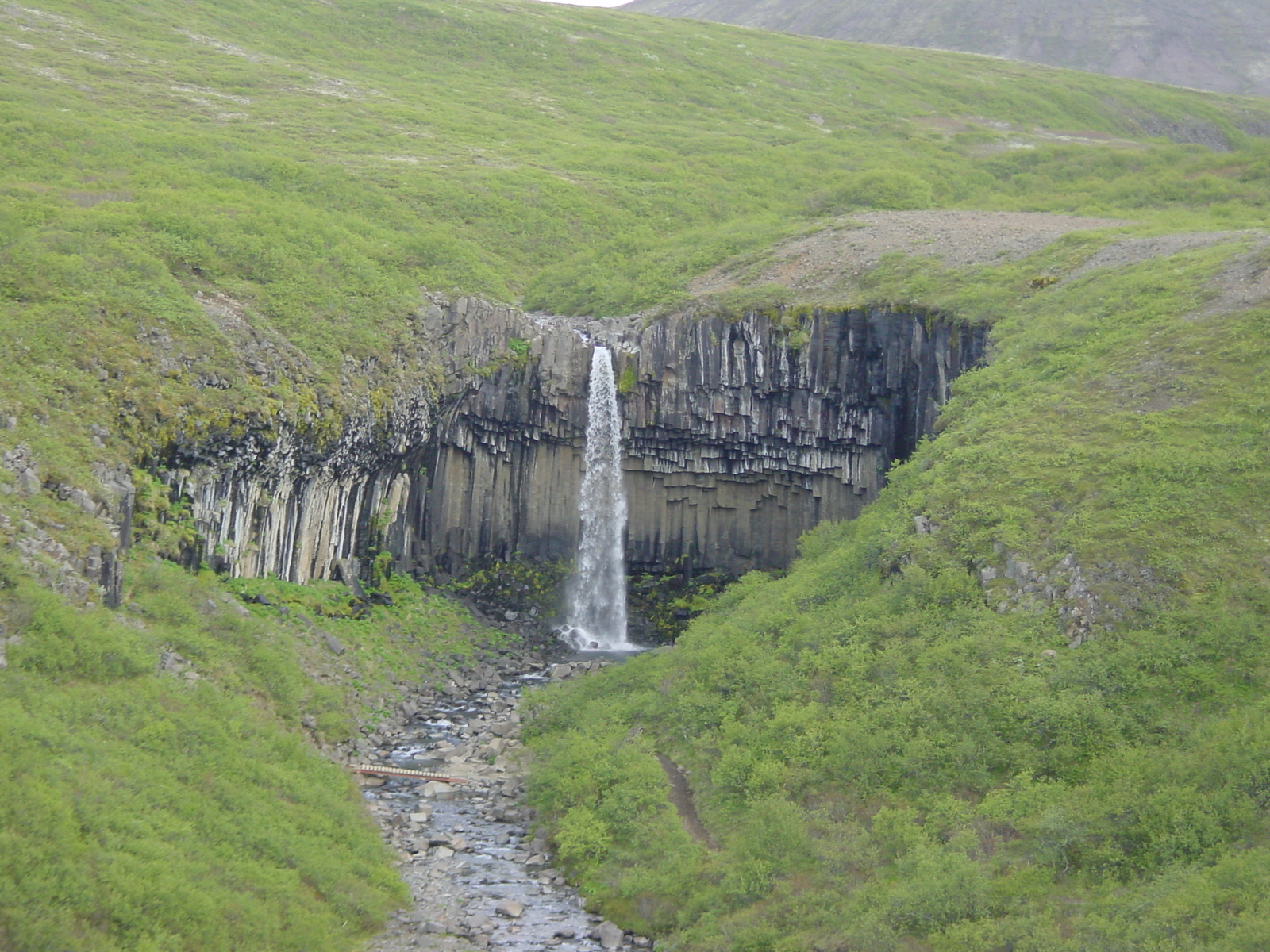 รูปถ่าย ไอซ์แลนด์(Iceland) สวาร์ติฟอส(Svartifoss) 2003-06 6