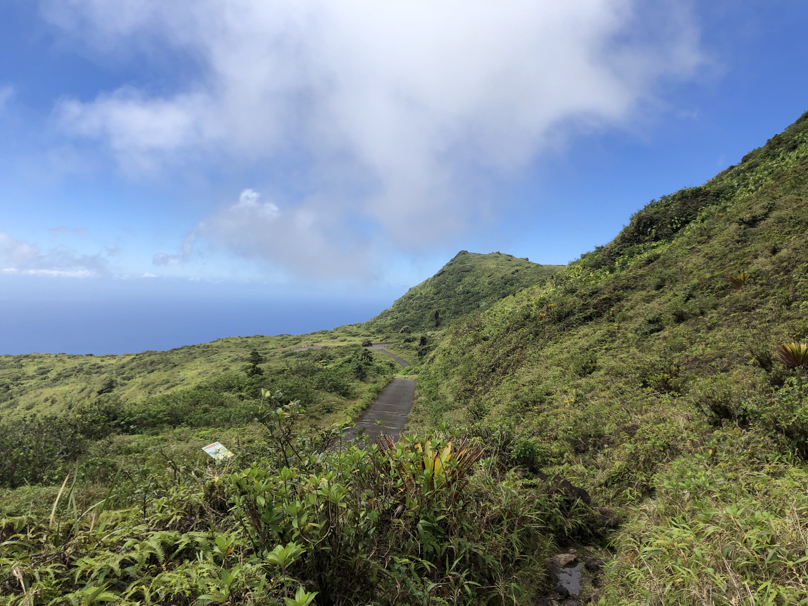 รูปถ่าย กวาเดอลูป(Guadeloupe) ภูเขาไฟลากร็องด์ซูฟรีแยร์(La Grande Soufriere) 2021-02 20