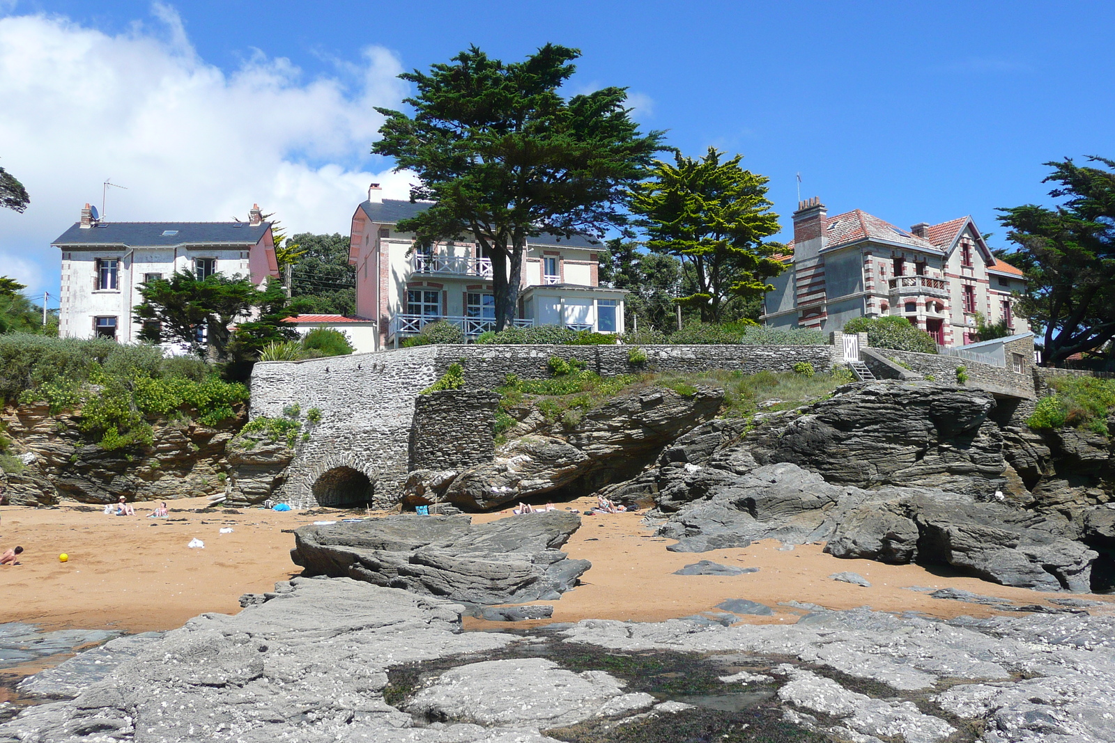 รูปถ่าย ฝรั่งเศส(France) ปอร์นิค(Pornic) หาดกร็องด์วาเล(grandes vallees Beach) 2008-07 13