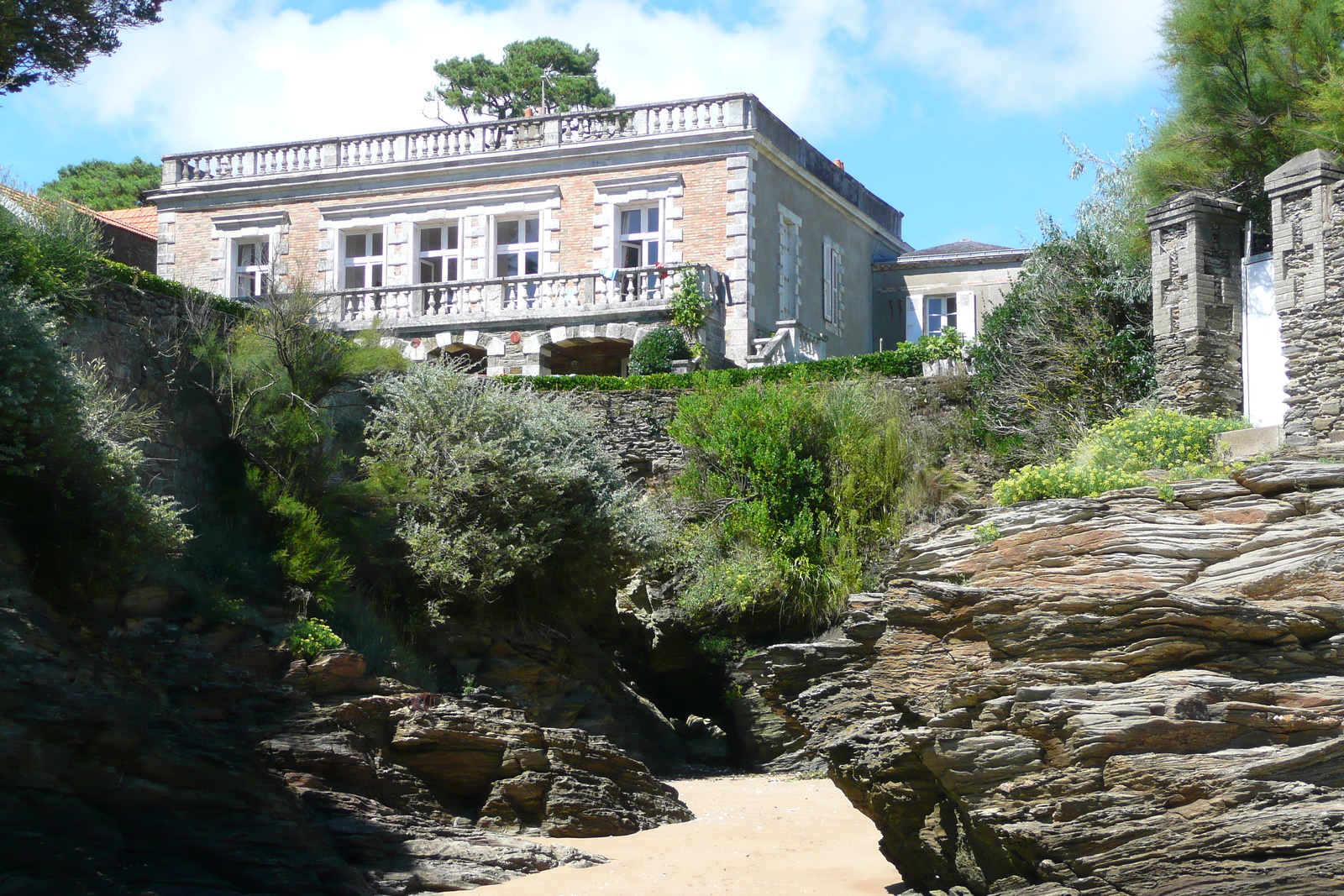 รูปถ่าย ฝรั่งเศส(France) ปอร์นิค(Pornic) หาดกร็องด์วาเล(grandes vallees Beach) 2008-07 24
