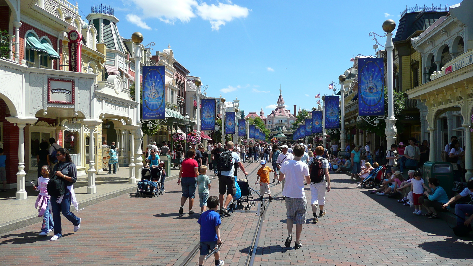 รูปถ่าย ฝรั่งเศส(France) ดิสนีย์แลนด์ปารีส(Disneyland Paris) เมนสตรีต(Main Street) 2007-07 5
