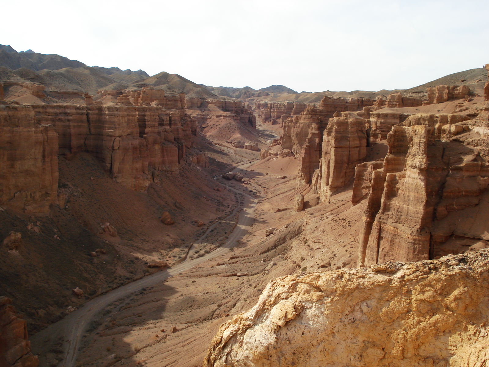 รูปถ่าย คาซัคสถาน(Kazakhstan) หุบผาชารึน(Charyn Canyon) 2007-03 110