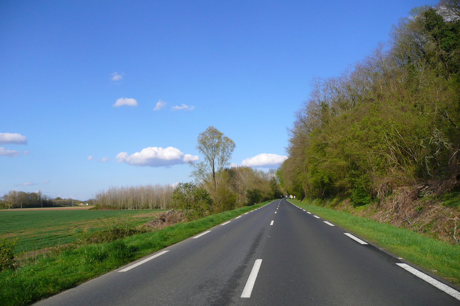 รูปถ่าย ฝรั่งเศส(France) อ็องบวซ(Amboise) ถนนจากอ็องบวซไปบลัว(Amboise to blois road) 2008-04 23