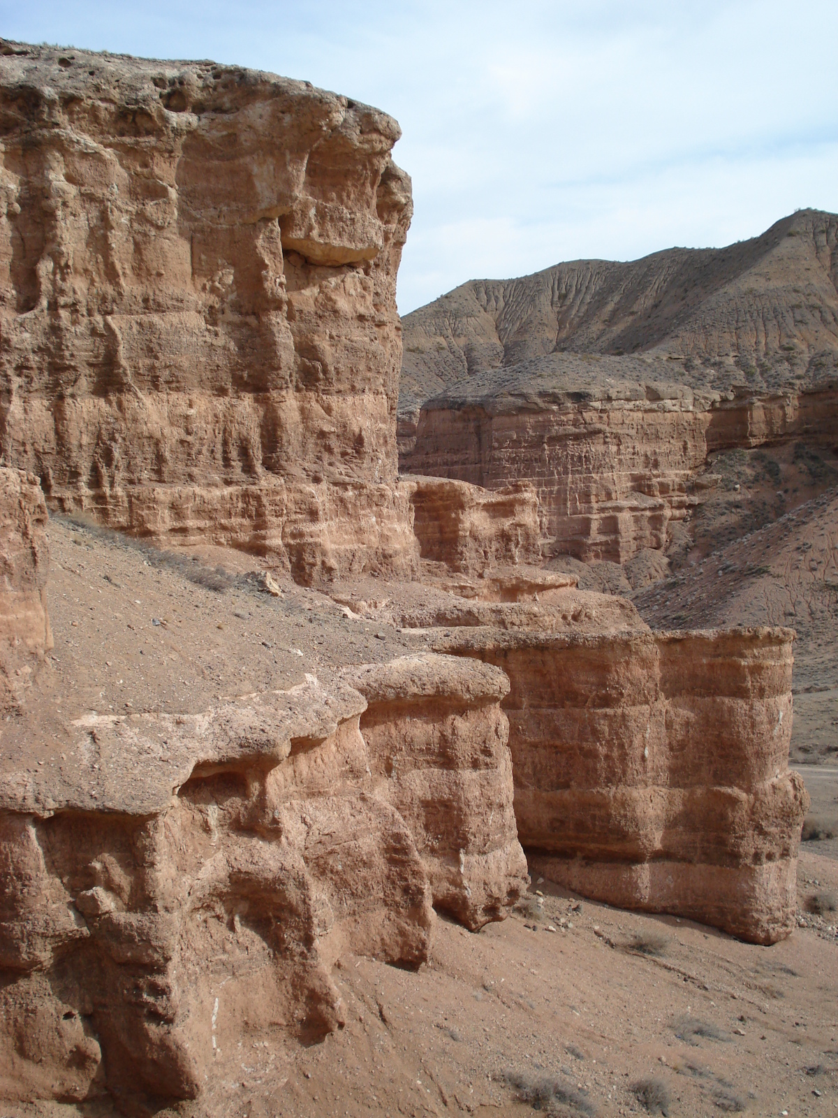 รูปถ่าย คาซัคสถาน(Kazakhstan) หุบผาชารึน(Charyn Canyon) 2007-03 125