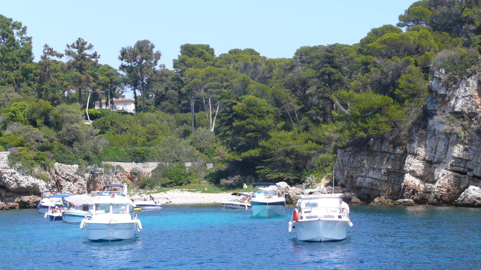 รูปถ่าย ฝรั่งเศส(France) แหลมอ็องตีบ(Cap d'Antibes) อ่าวลาร์ฌ็องโฟ(Anse de l'Argent Faux) 2007-07 12