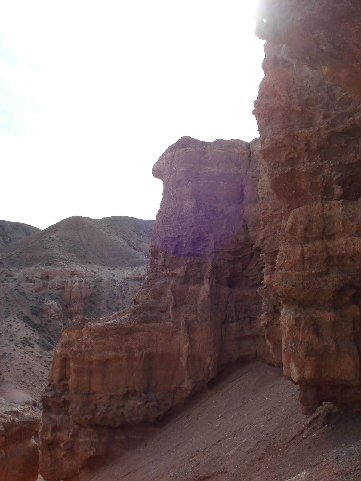 รูปถ่าย คาซัคสถาน(Kazakhstan) หุบผาชารึน(Charyn Canyon) 2007-03 105
