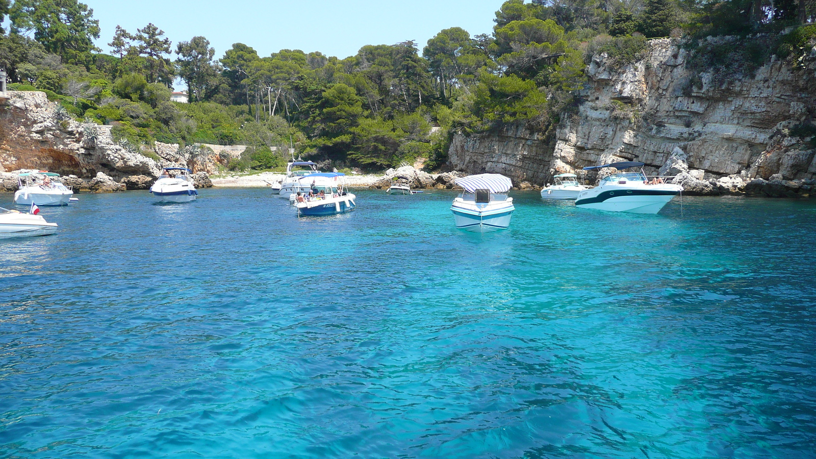 รูปถ่าย ฝรั่งเศส(France) แหลมอ็องตีบ(Cap d'Antibes) อ่าวลาร์ฌ็องโฟ(Anse de l'Argent Faux) 2007-07 13