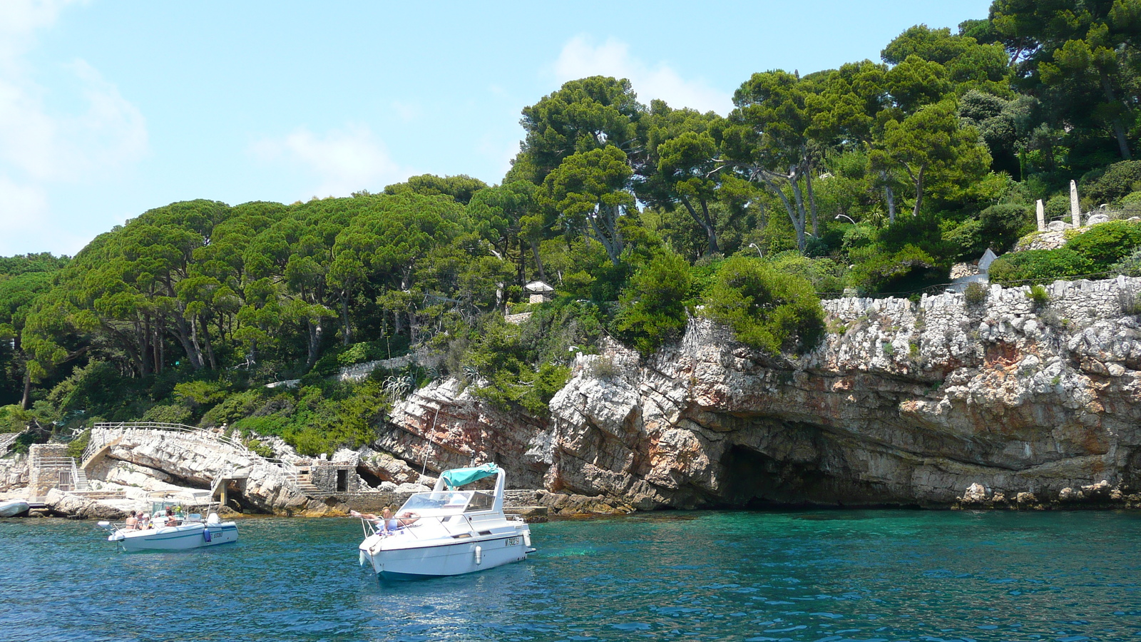 รูปถ่าย ฝรั่งเศส(France) แหลมอ็องตีบ(Cap d'Antibes) อ่าวลาร์ฌ็องโฟ(Anse de l'Argent Faux) 2007-07 30